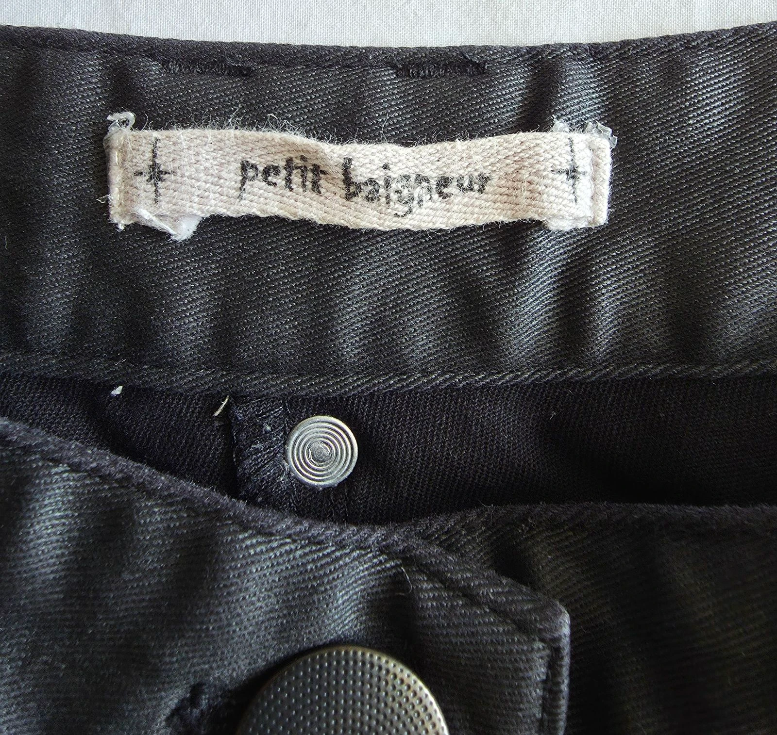 Pantalón corto negro revestido 38 M Petit Baigneur pantalón corto brillante – photo 7